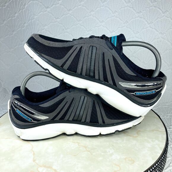 Brooks Sneakers Womens Size 8 Black Gray Pure Cadence P2 Athletic Running Shoes - Picture 10 of 12